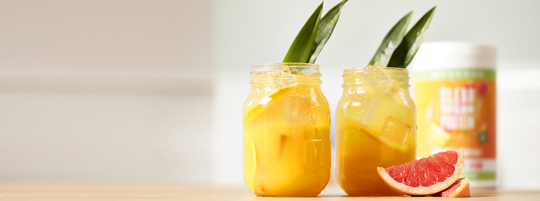 Pineapple Screwdriver Clear Vegan Protein Mocktail