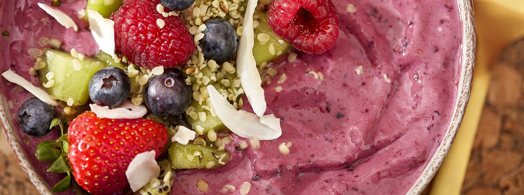 High-Protein Mixed Berry Smoothie Bowl