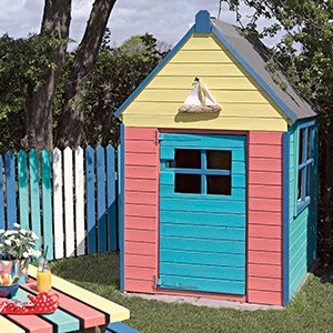 Painted wendy house