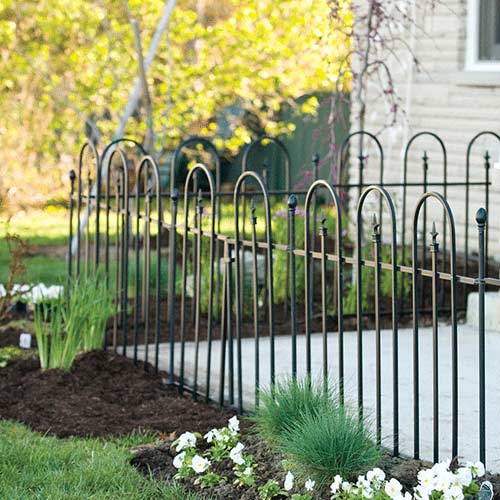 wire fence lawn edging
