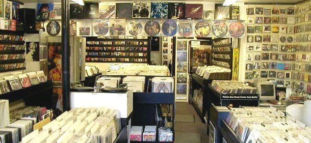 Vinyl record shop