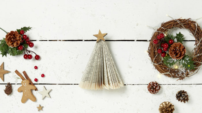 How to Make a Christmas Tree from a Paperback Book