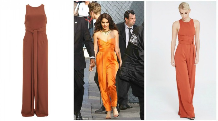 Lavish alice orange store jumpsuit