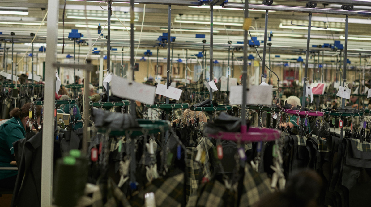 inside the factory barbour