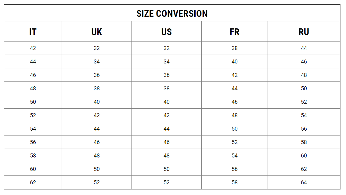 tommy pants size chart