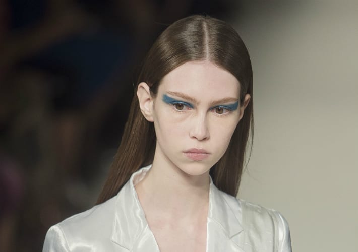 Victoria Beckham SS 17 Sleek Hair on the Runway