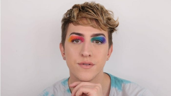 A pride makeup look with Beauty Set member Max's Look