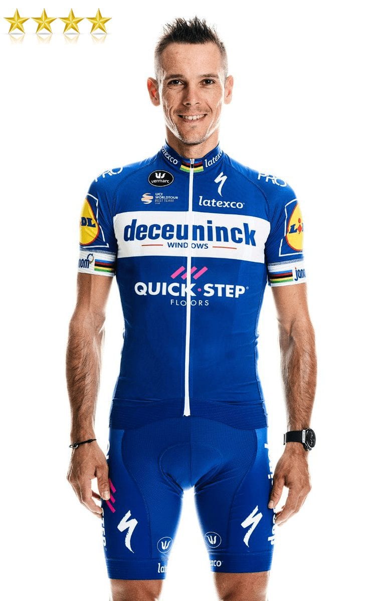 philippe gilbert stood in the new deceuninck quick step floors kit