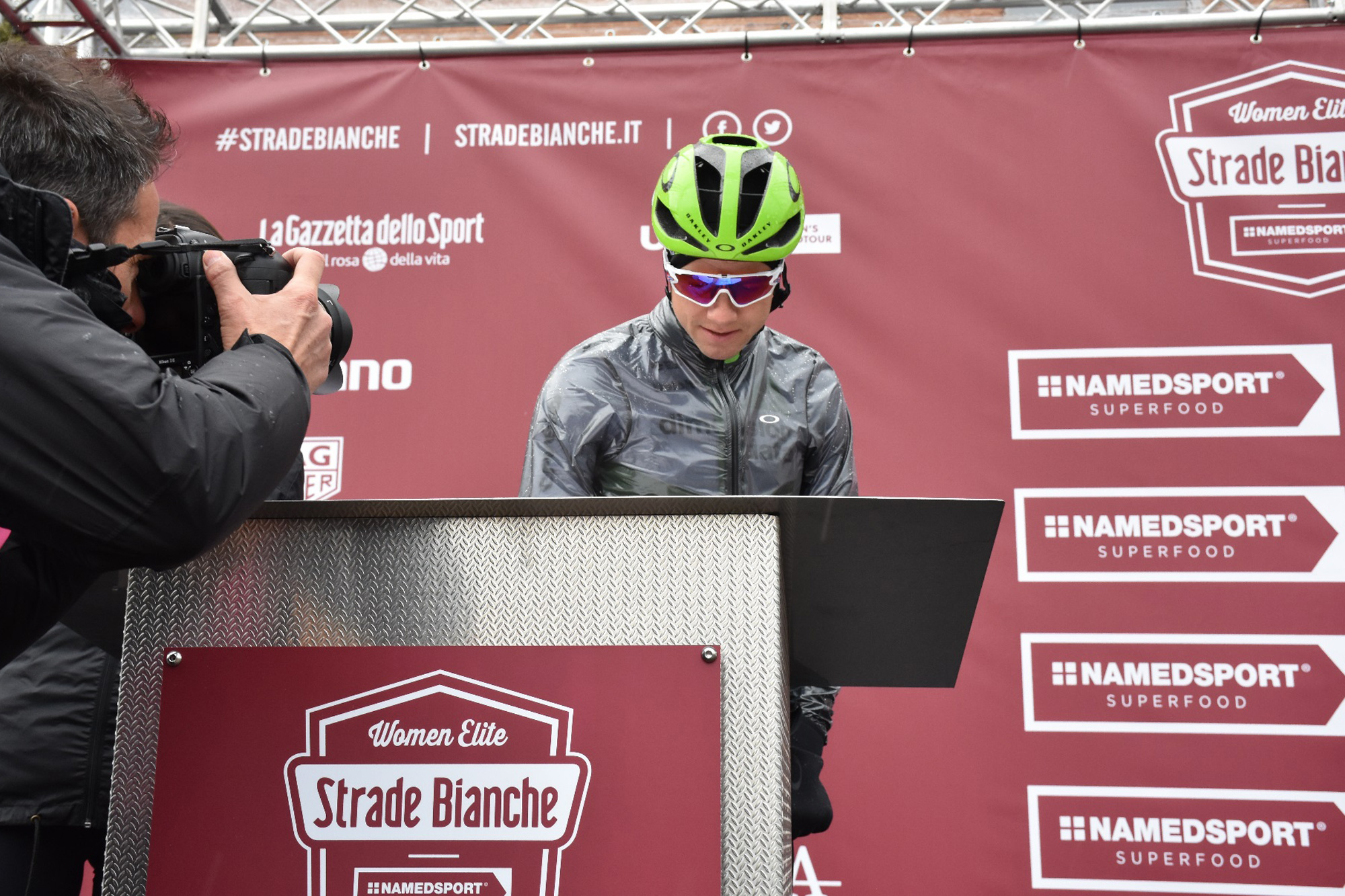 edvald at the sign on of the 2018 strade bianche