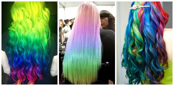 rainbow hair trends 1