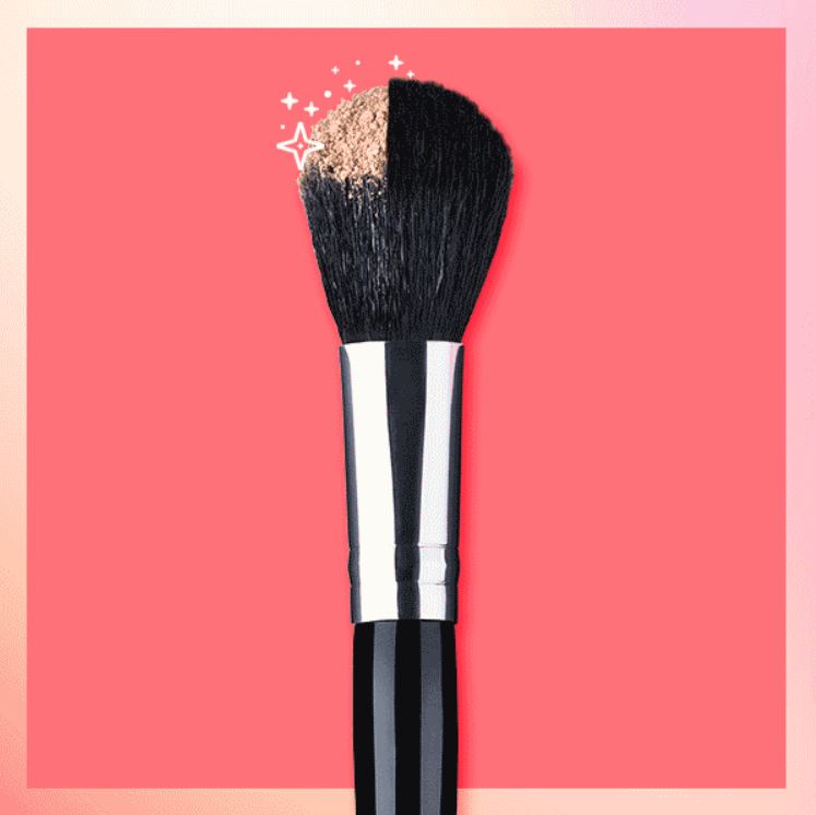 Self-cleaning brush