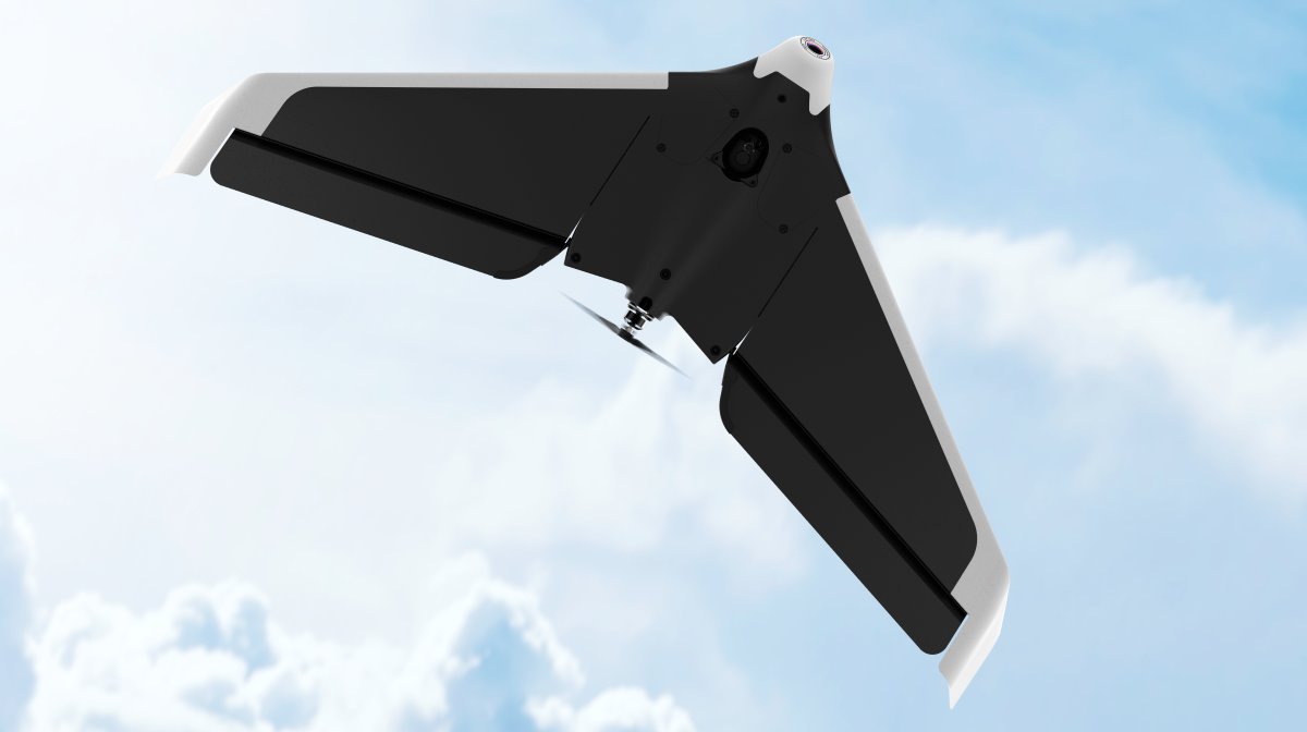 Parrot Disco in sky from underneath
