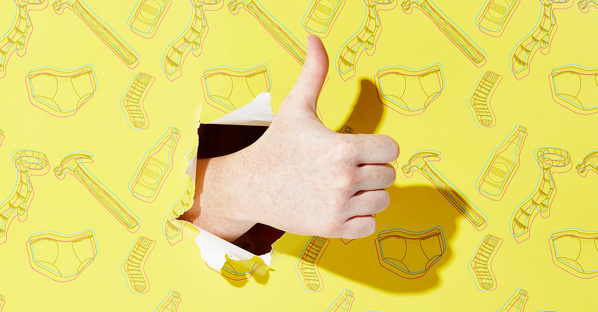 thumbs up through iwoot #wrapdifferent paper