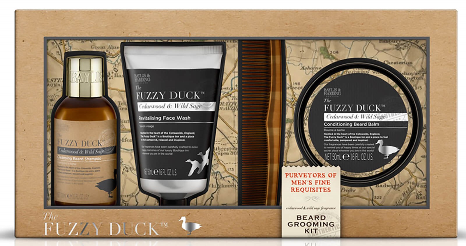 The Baylis and Harding Fuzzy Duck Beard Kit is one of the best beard gifts for beard maintenance.