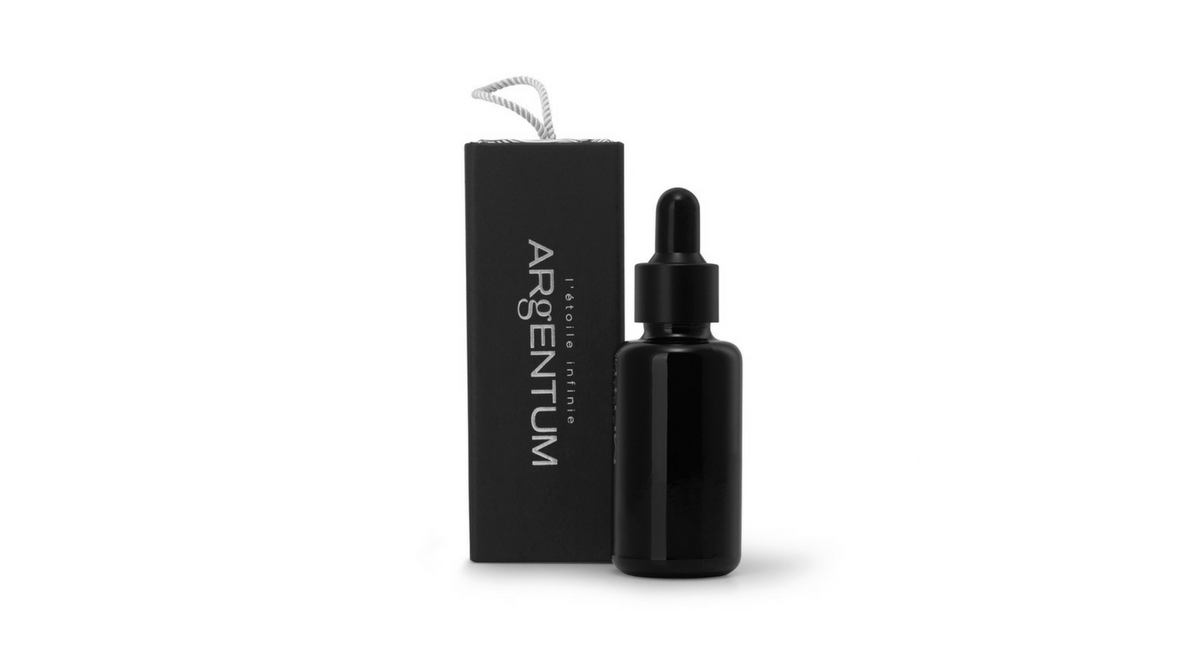 L'etoile Infinie facial oil by ARgENTUM with packaging.