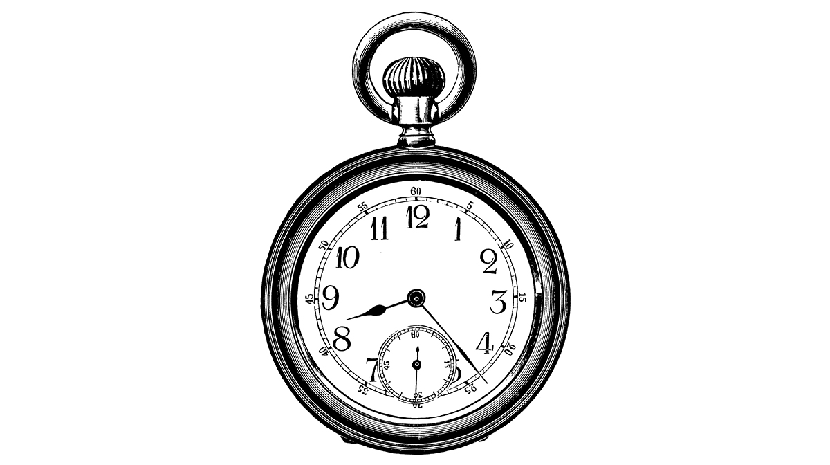 Drawing of a clock