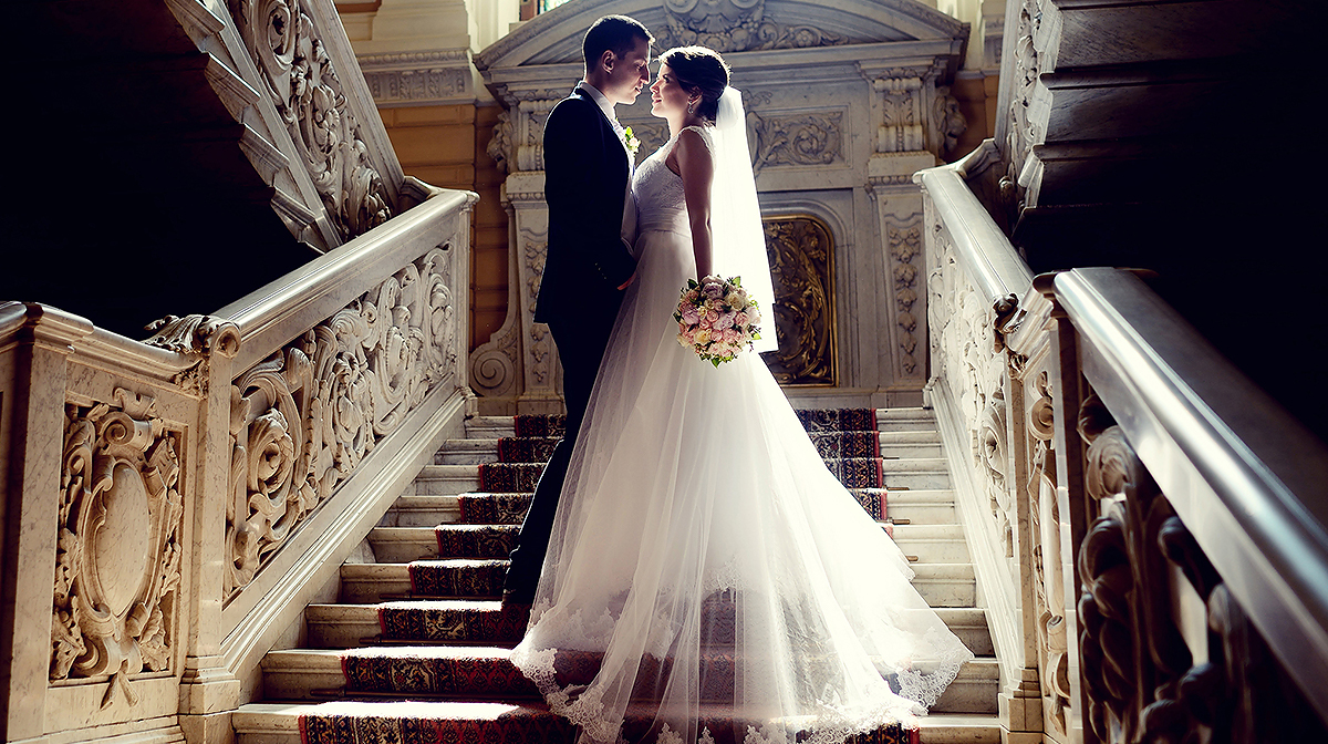 Couple at a wedding