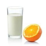 milk with orange