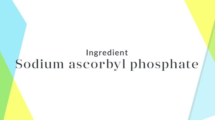 Why is sodium ascorbyl posphate important?