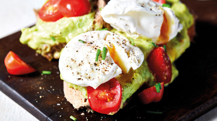 High Protein Eggs and Avocado on Toast