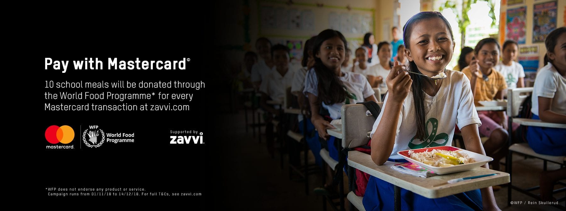 Pay with Mastercard on Zavvi and help support the World Food Programme