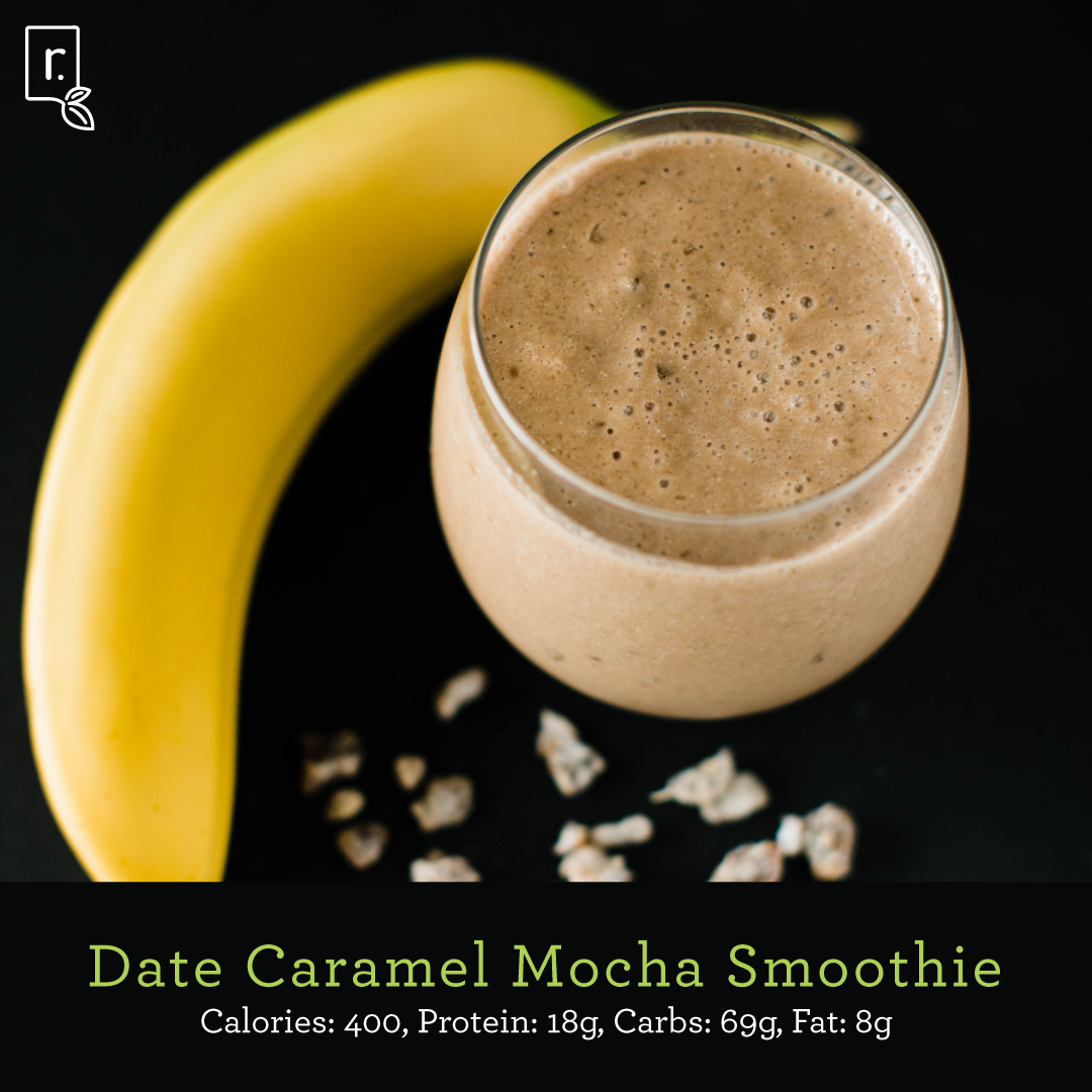 Date Caramel Mocha Smoothie | IdealRaw