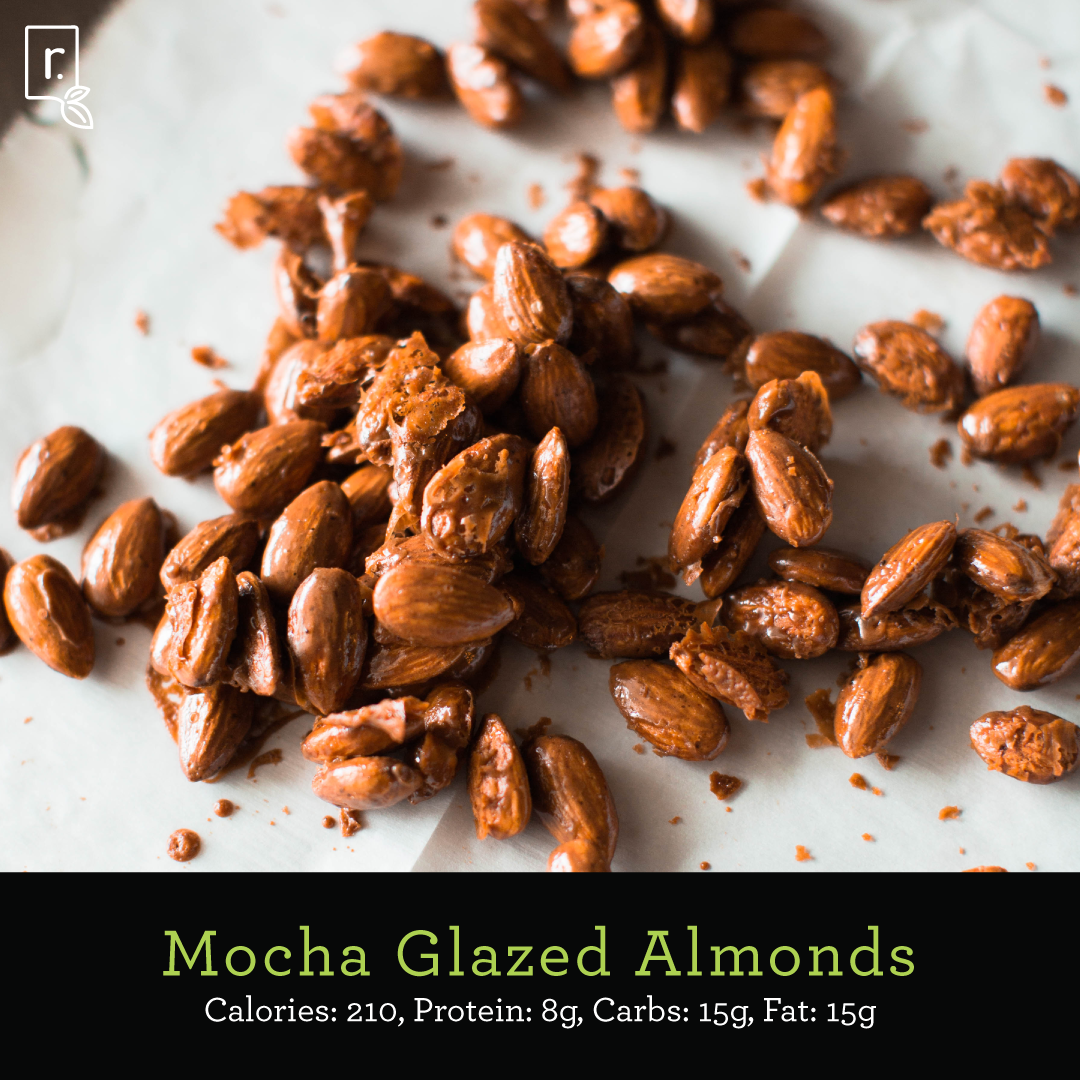 mocha glazed almonds