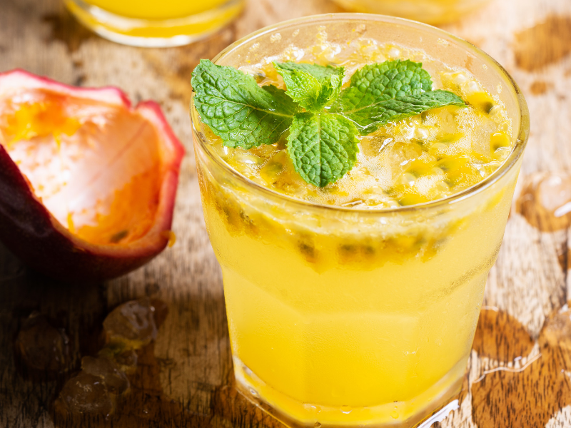 Health passionfruit lemonade
