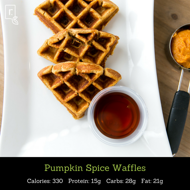 pumpkin spice waffles idealraw