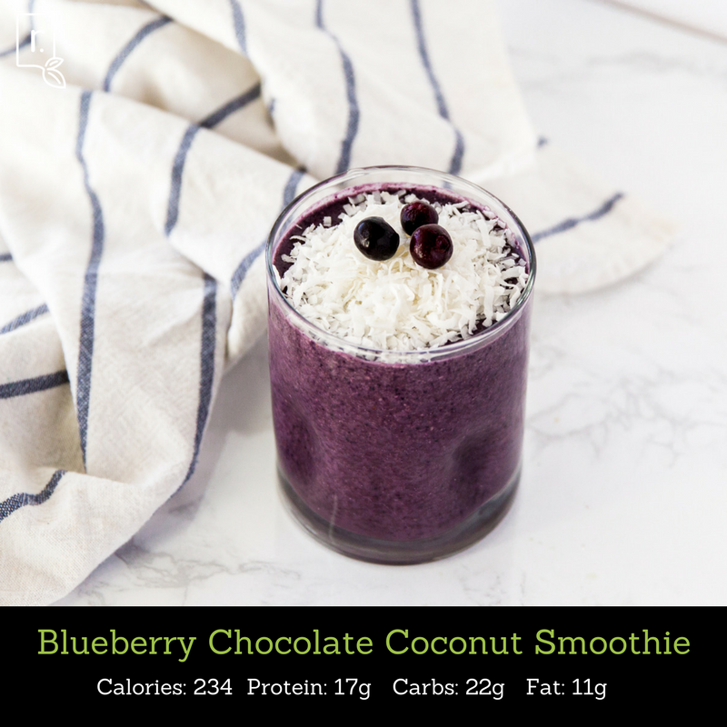 blueberry choco smoothie