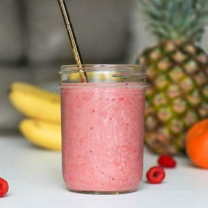 Hindbær protein smoothie