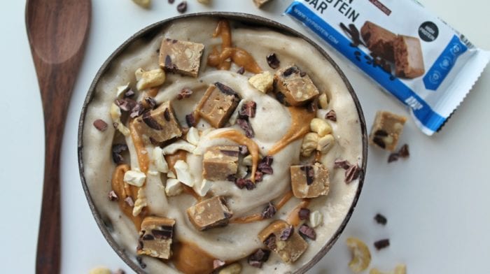Protein nicecream med vanilje og cashew