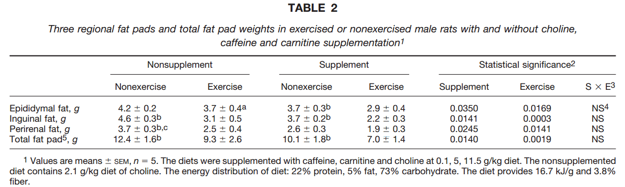  l-carnitine pour la perte de poids 