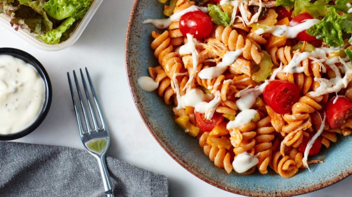 Salata Od Tjestenine i Buffalo Piletine | Priprema obroka za 3 dana
