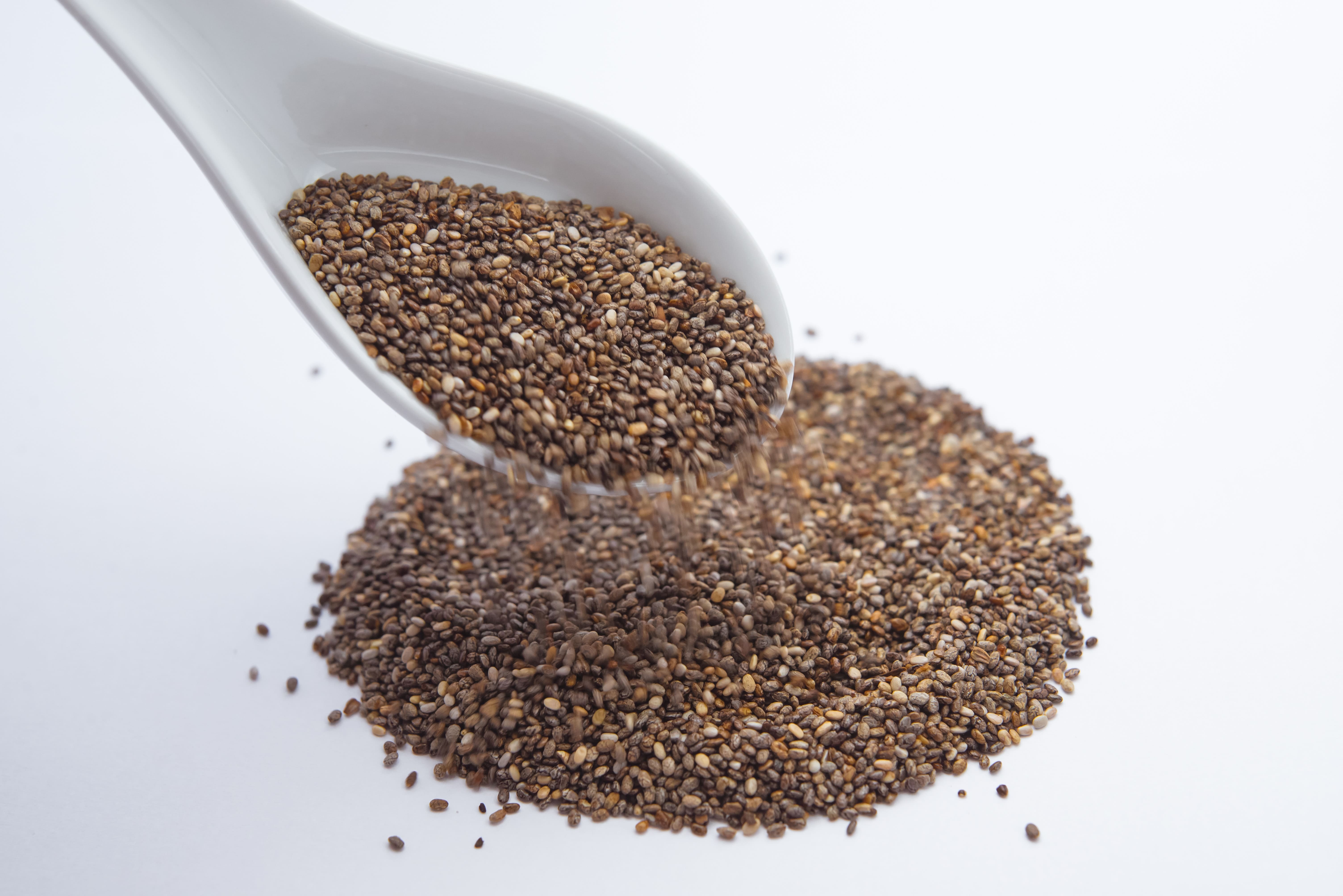 Chia Seeds and spoon