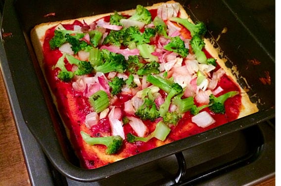 Gesunde Low Carb Protein Pizza
