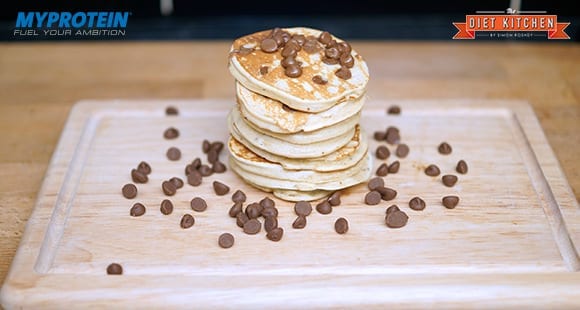 Choc-Chip Bananen Protein Pancakes