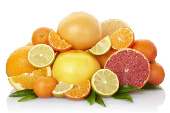 Orangen und Grapefruits