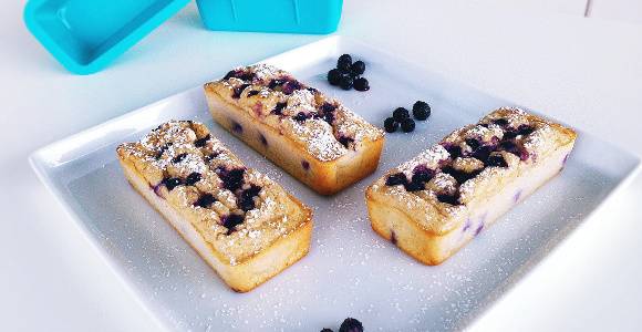 Zitronen Quark-Küchlein | Fitness Snack Rezept