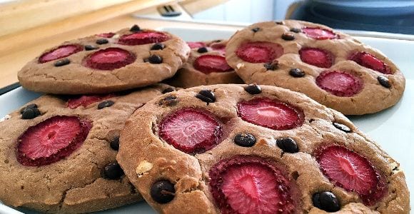 Protein Erdbeer Kekse | 100 kcal Snack