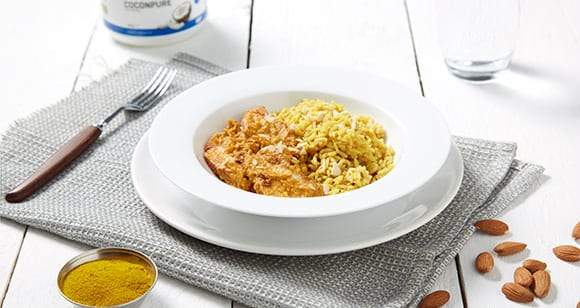 Gesundes Hähnchen-Curry Gericht | Low Carb