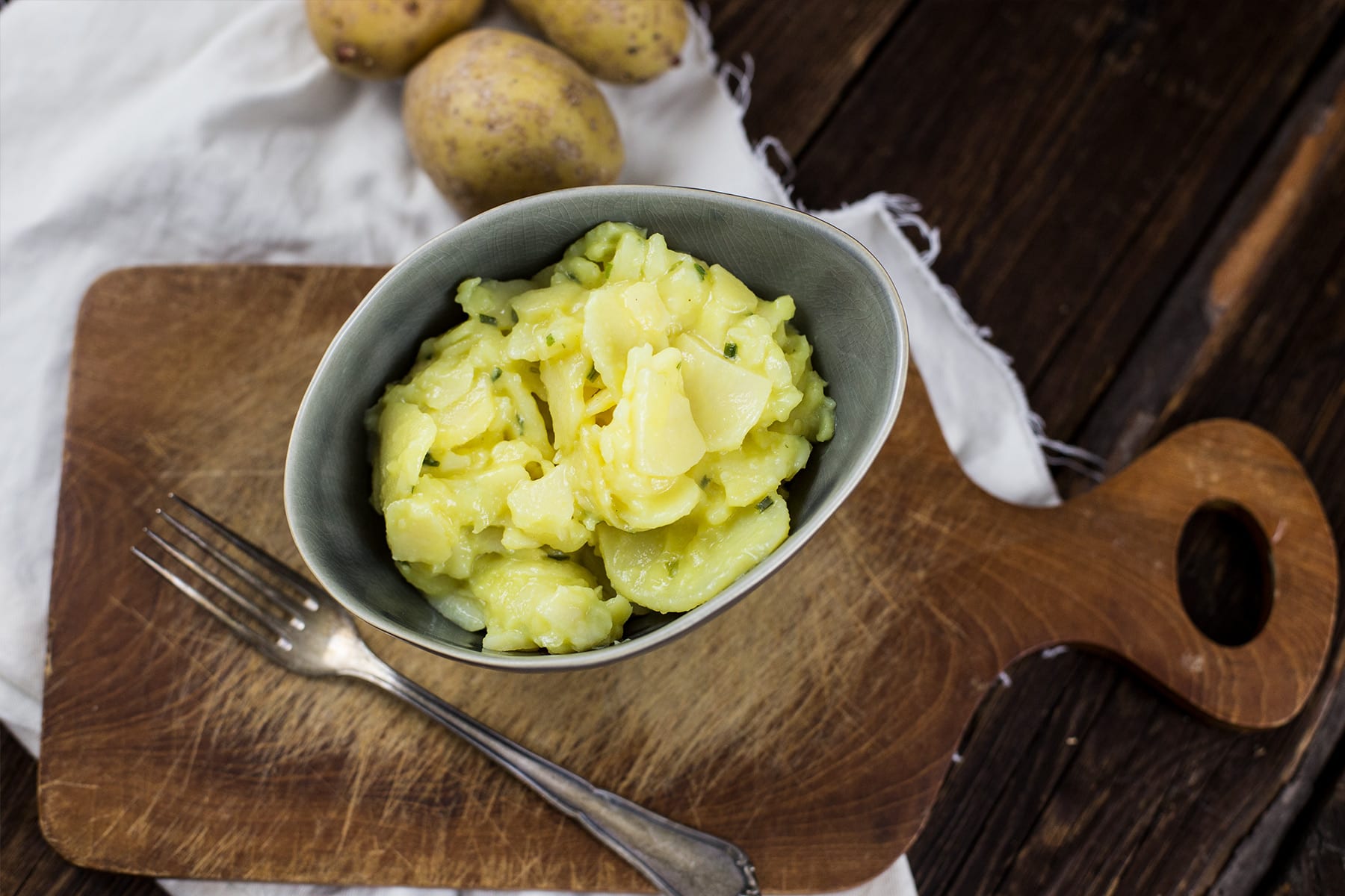 Gesunder Kartoffelsalat ohne Mayonaise | Wie bei Oma