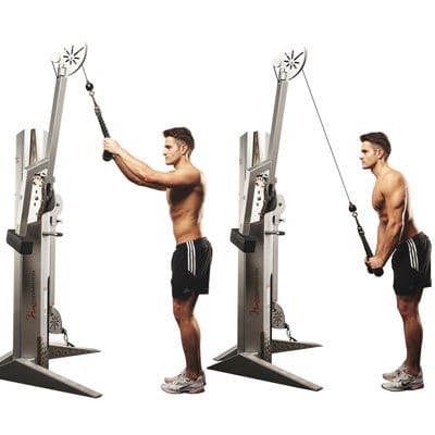 Polea ejercicio para triceps con