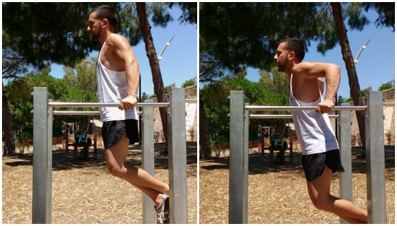 fondos en paralela para triceps