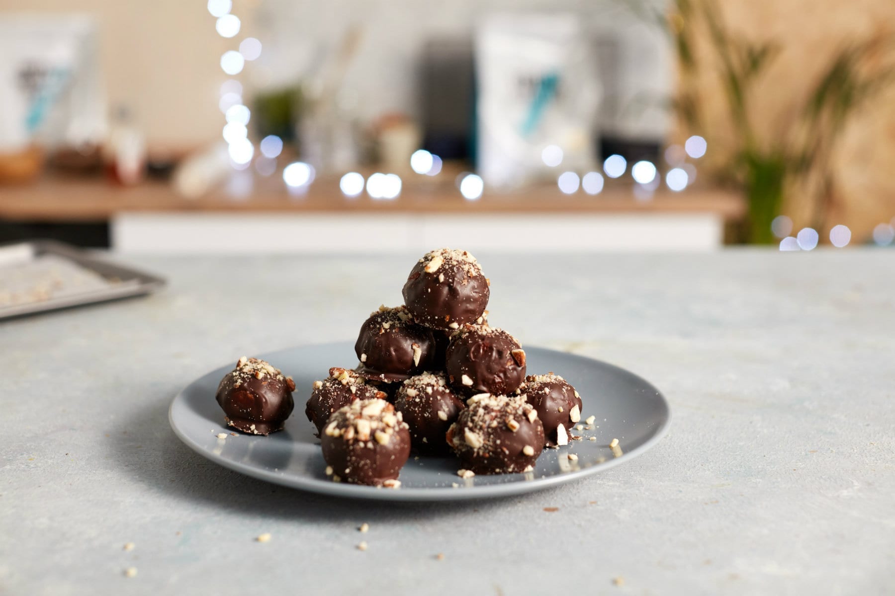 Bombones de chocolate proteicos | Recetas de Navidad