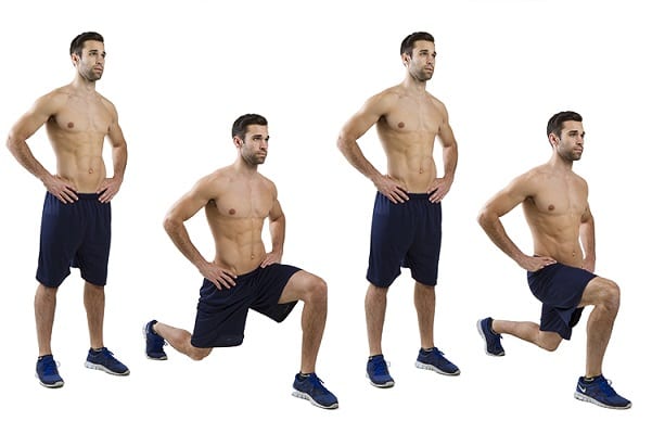 Lunges with Dumbbells