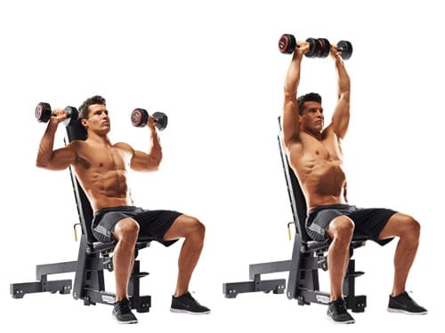 slow with dumbbells