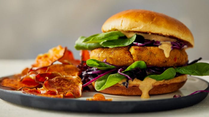 Burger di Ceci Piccanti e Coriandolo