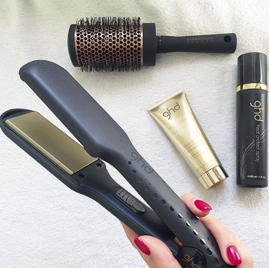 Wie man einen ghd Haarglätter reinigt gold max styler mit Zubehör