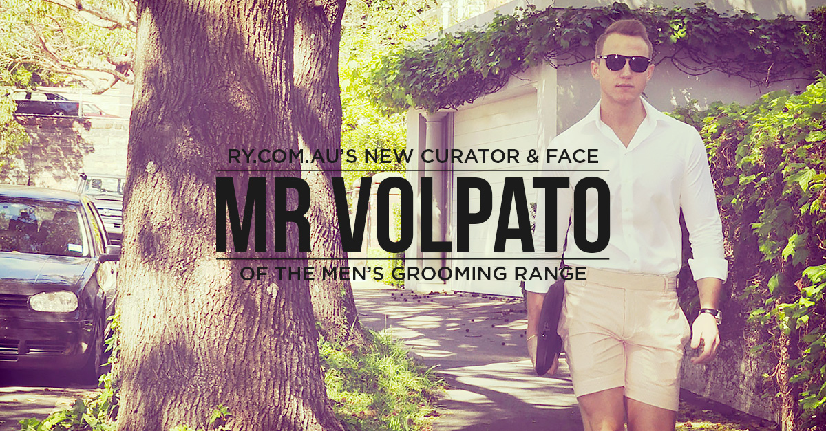 Mr Volpato curates new Ry.com.au mens grooming product range - Xmas ideas for him!